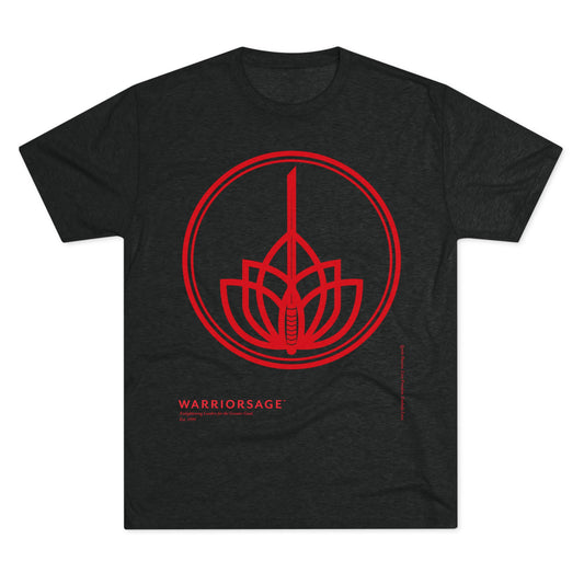 WarriorSage 2026 Logo Print Unisex Tri-Blend Crew Tee