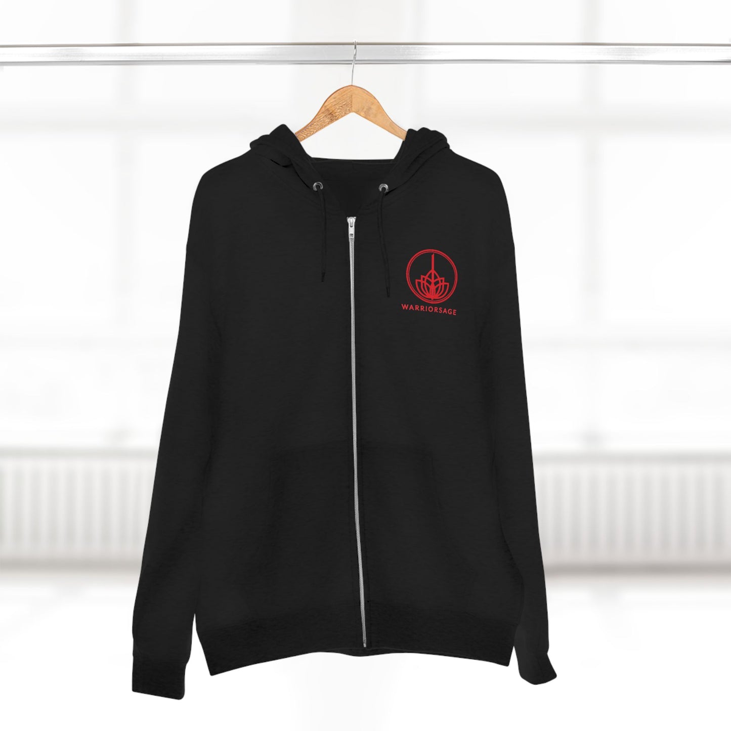 WarriorSage Logo Unisex Premium Full Zip Hoodie