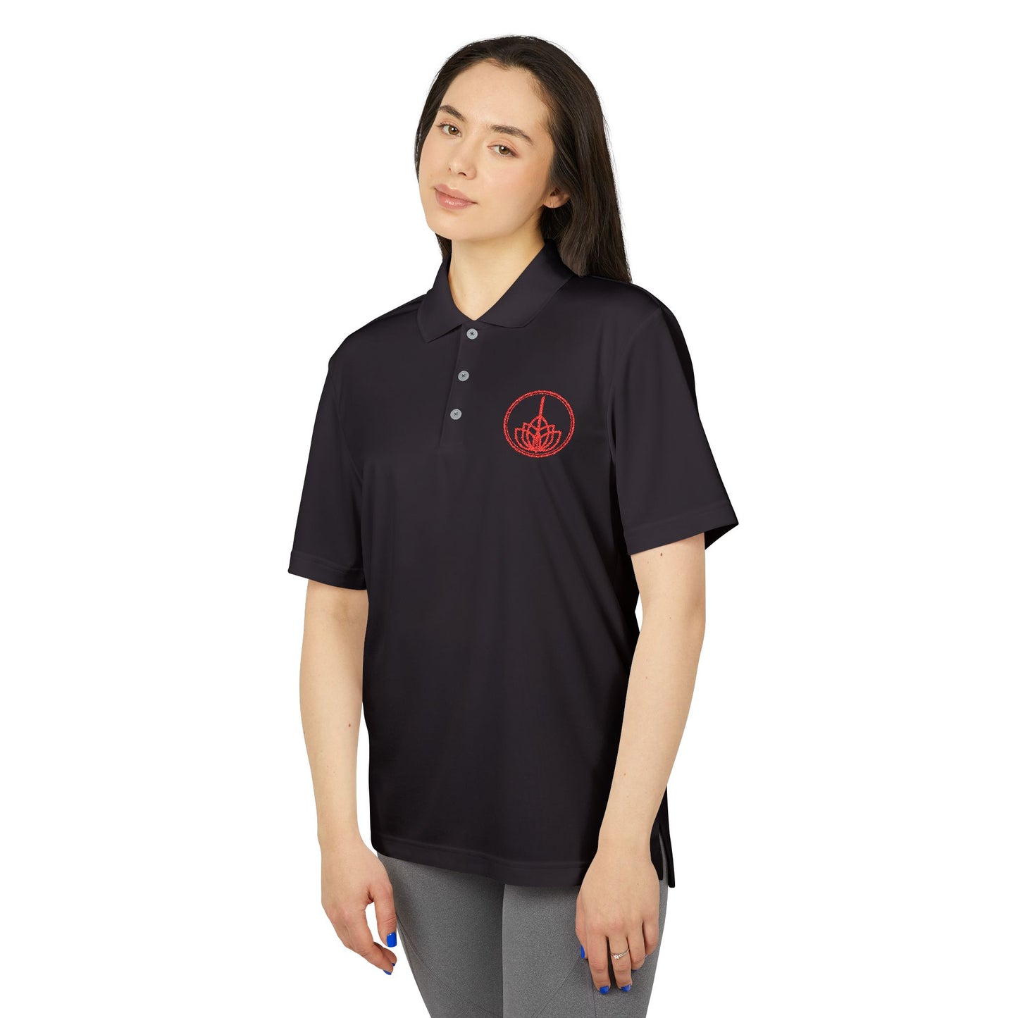 WarriorSage Lotus Sword Adidas Performance Polo