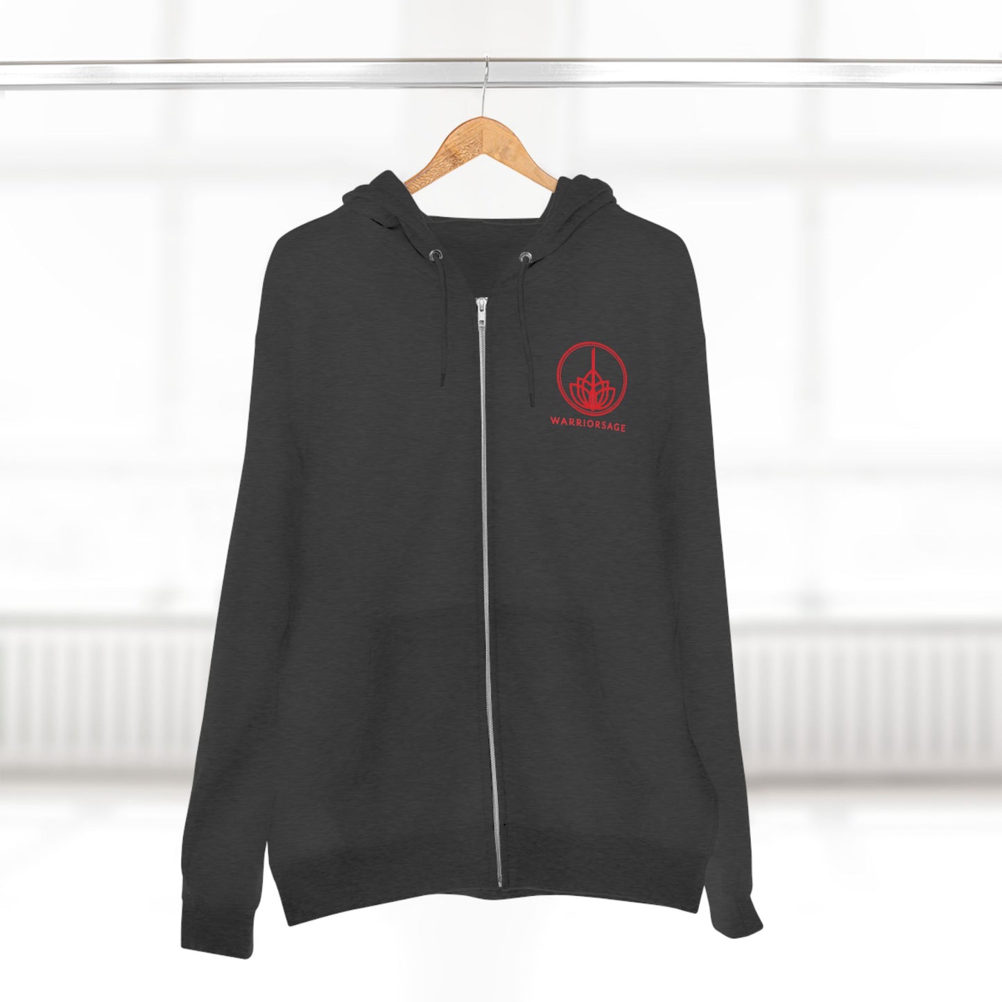 WarriorSage Logo Unisex Premium Full Zip Hoodie