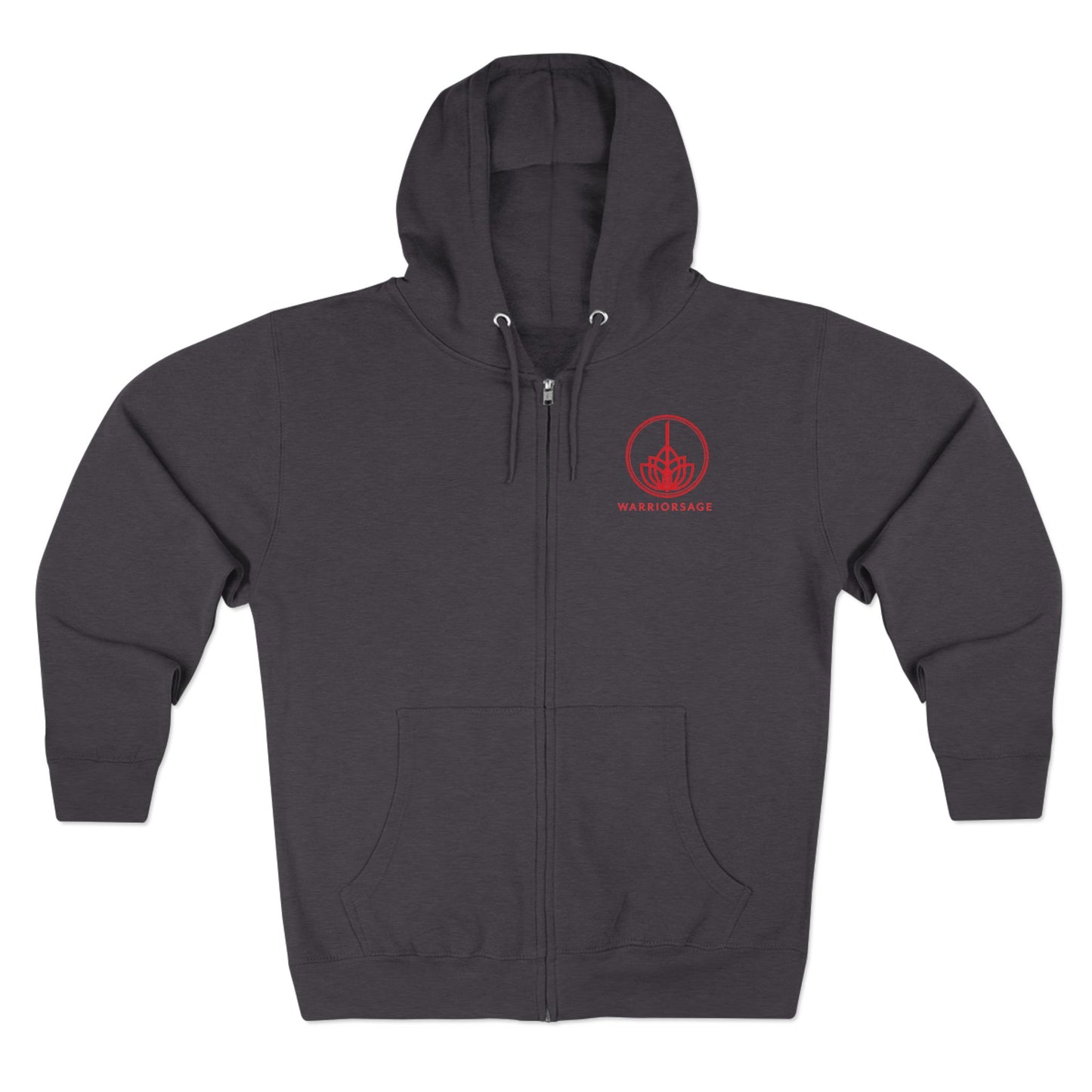WarriorSage Logo Unisex Premium Full Zip Hoodie