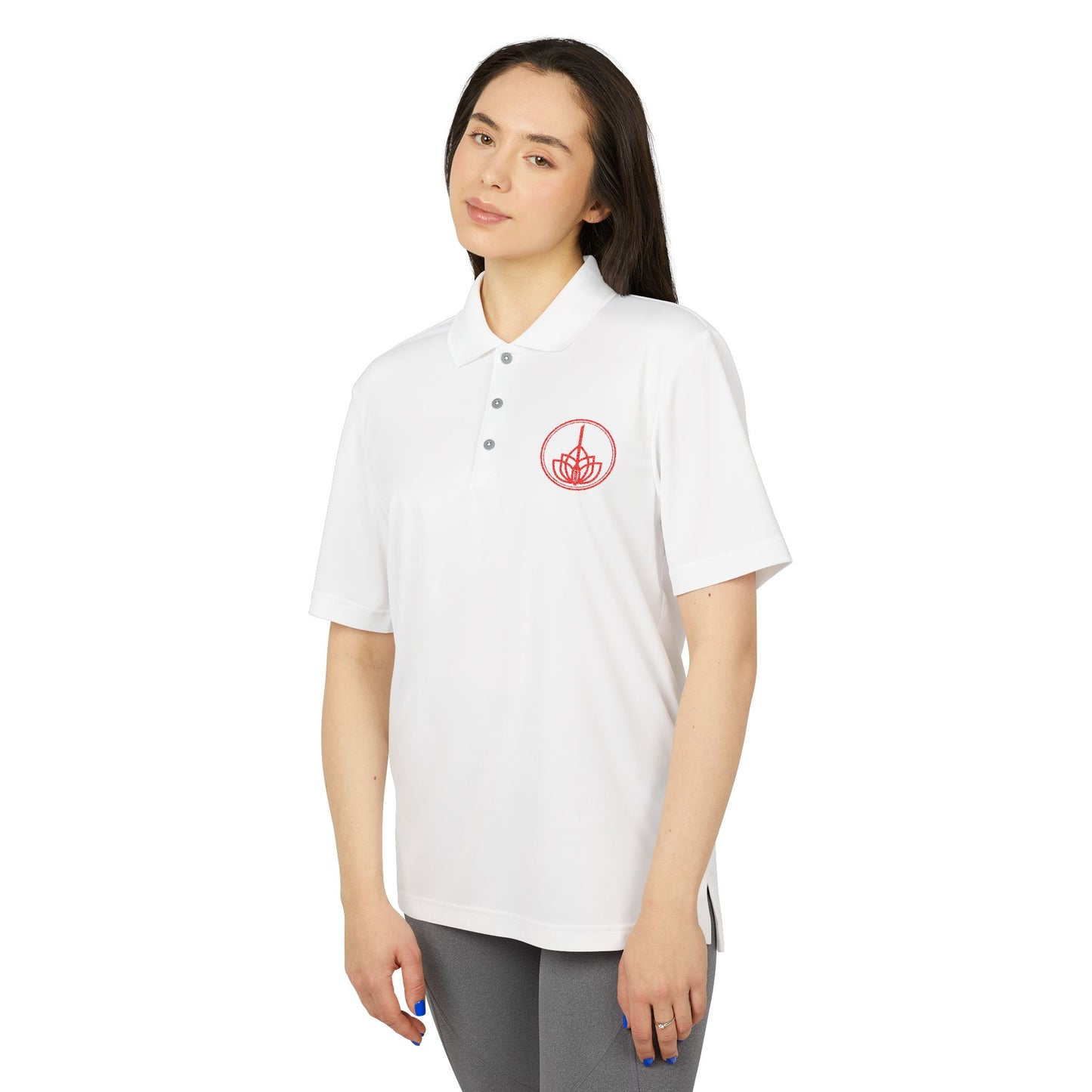 WarriorSage Lotus Sword Adidas Performance Polo