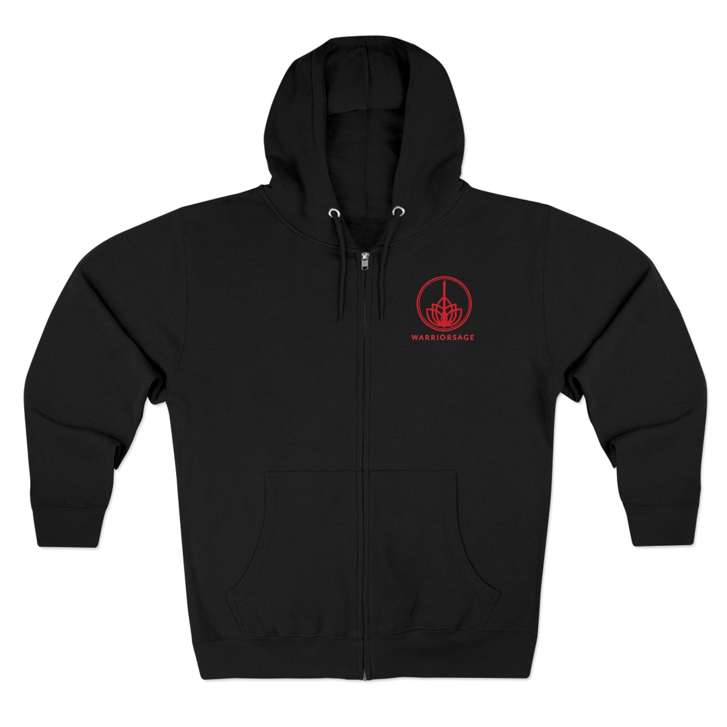 WarriorSage Logo Unisex Premium Full Zip Hoodie