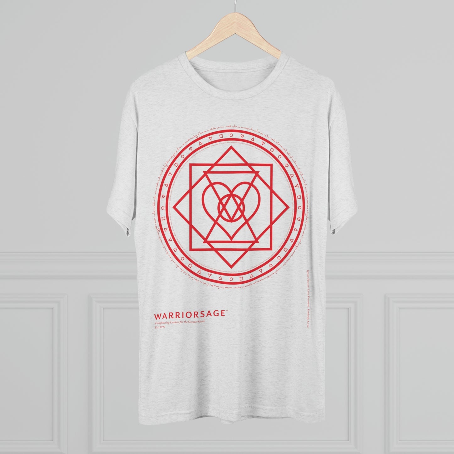 WarriorSage Logo Print Unisex Short Sleeved T Shirt