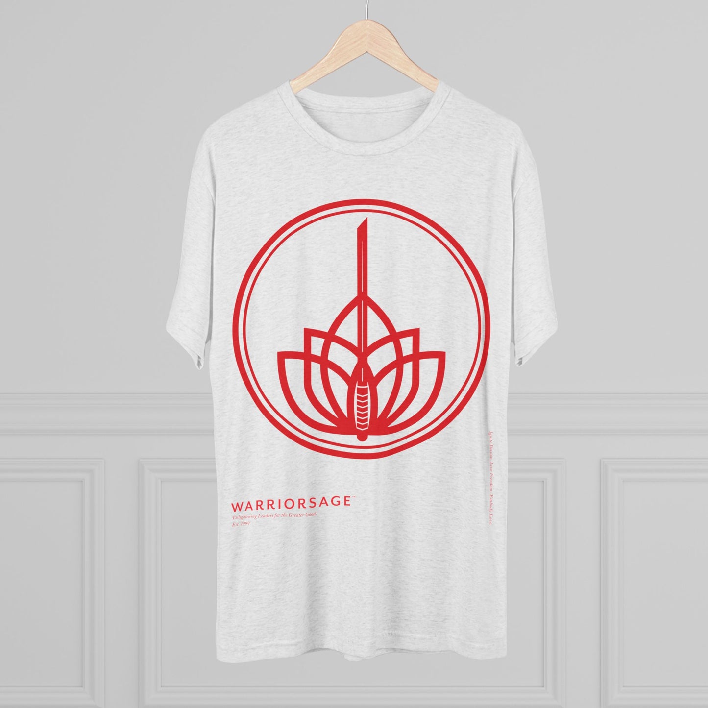 WarriorSage 2026 Logo Print Unisex Tri-Blend Crew Tee