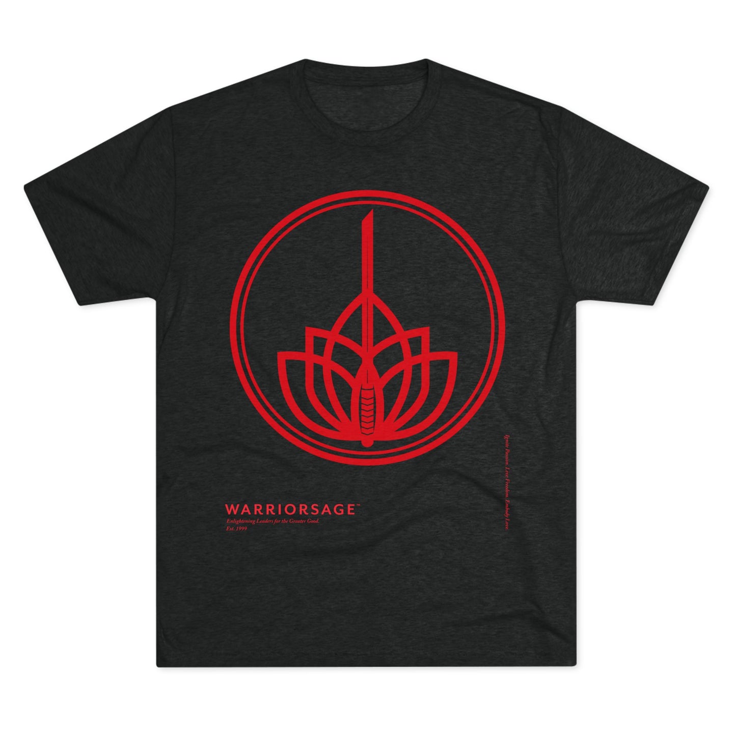 WarriorSage 2026 Logo Print Unisex Tri-Blend Crew Tee