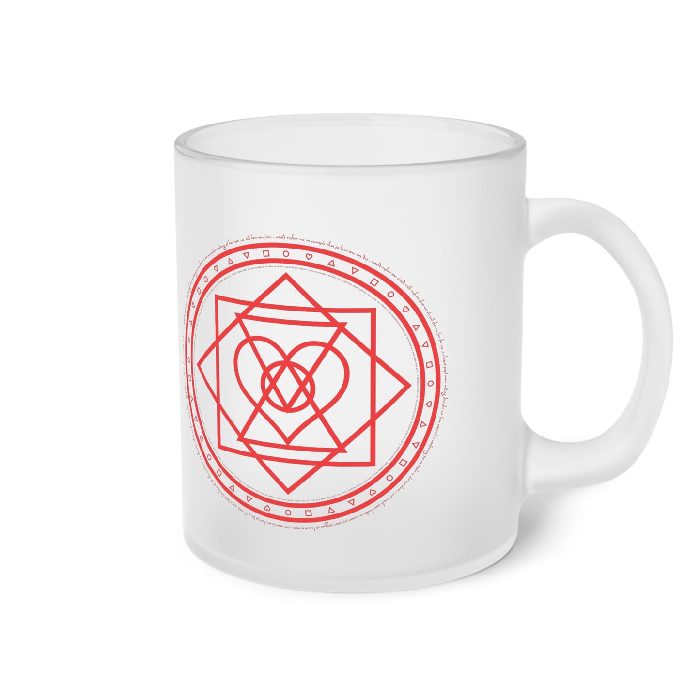 WarriorSage Frosted Glass Mug