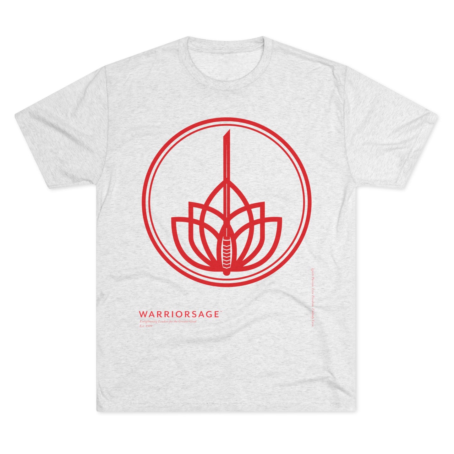 WarriorSage 2026 Logo Print Unisex Tri-Blend Crew Tee