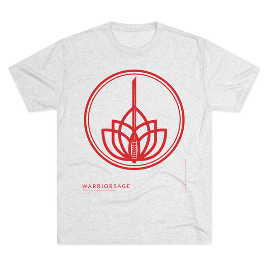WarriorSage 2026 Logo Print Unisex Tri-Blend Crew Tee